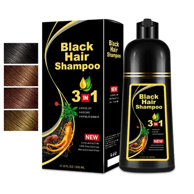 Shampoo 500ml Hair Dye Hair Dye Instant Fast Permanent Natural Coconut DYE Color • $18.99