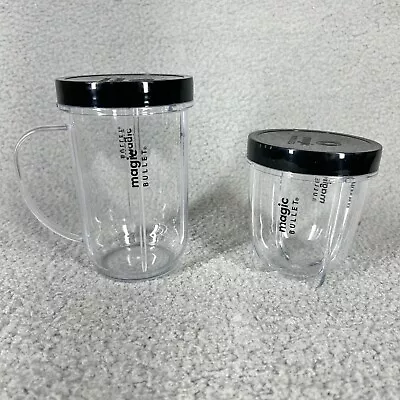 Magic Bullet Original To Go Party Mug & Short Cup Screw On Lids Replacements • $16.99