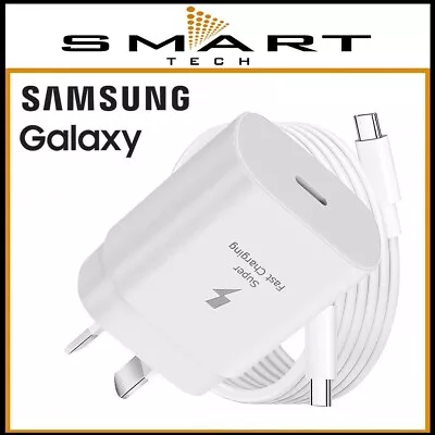 Genuine Samsung 25W Fast Charger + Type-C Cable For Galaxy  S24/S21/S20/S22/S23 • $24.95