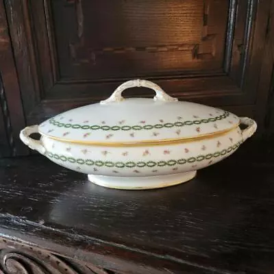 Late 1800's Charles Martin Limoges France Porcelain Covered Vegetable Dish • $25