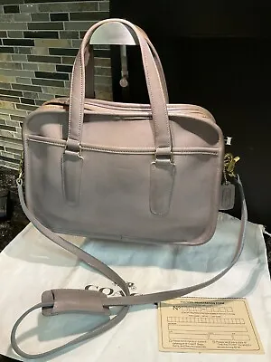 Coach Vintage Skinny Flight Bag Weekender Briefcase 9706 Grey NYC • $999.99