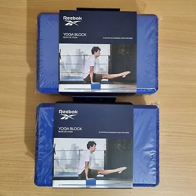 2x Reebok Yoga Block High Density Foam Brick Lightweight Durable New & Sealed  • £9.99