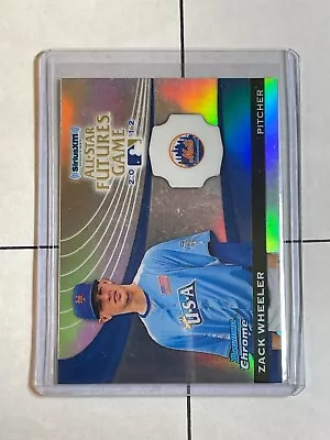 Zack Wheeler 2012 Bowman Chrome All Star Futures Game Refractor Mets Phillies • $1.49