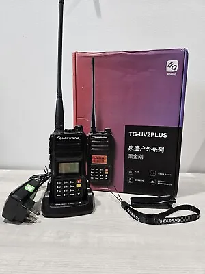 QuanSheng TG-UV2 Plus Long Range 10W 4000mAh Tri Band Dual Band Two Way Radio • $89.99
