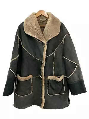 Shearling/Mouton Coat/44/Goat Leather/Khk 34 • $462.75