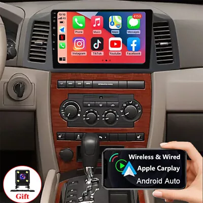 10.1'' For 2004-2007 Jeep Grand Cherokee Android 13 Carplay Radio Stereo 2+32GB • $168.14