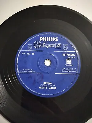 MARTY WILDE - DONNA - 7  Vinyl 45 RPM - PHILIPS PB 902 • £3.99
