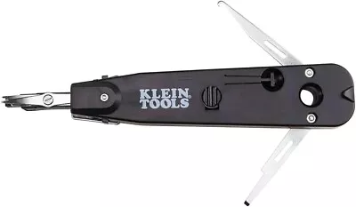 KLEIN TOOLS Punch Down Tool Lightweight Professional Krone Blade (Black) VDV42 • $31.39