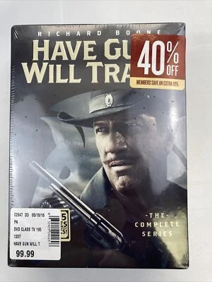 $110 • Buy HAVE GUN WILL TRAVEL..THE COMPLETE SERIES..35 DVDs..225 EPISODES..NEW SEALED