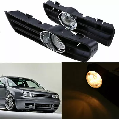 $49.24 • Buy For VW Volkswagen Golf Mk4 1998-06 1J0853666E Front Fog Lights Bumper Side Grill