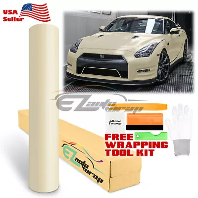 Premium Satin Khaki Matte Flat Vinyl Wrap Sticker DIY Decal Film Bubble Free • $63