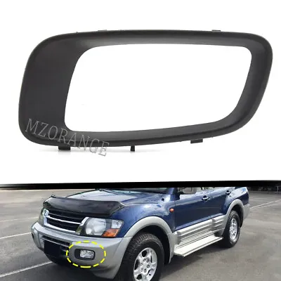 Left Driver Side Fog Light Lamp Covers Frame For Mitsubishi Pajero Montero 00-03 • $13.43