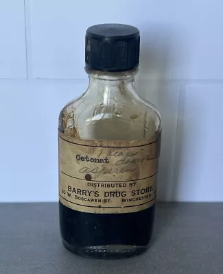 RARE Vintage Barry’s Drug Store Medicine Bottle Winchester Va • $18