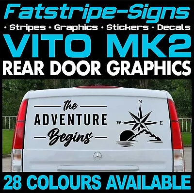 To Fit MERCEDES VITO ADVENTURE MOUNTAINS COMPASS CAMPER VAN STICKERS GRAPHICS • $27.36