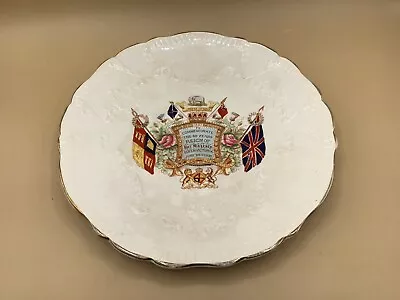 1897 W.L. Commemorative Plate Queen Victoria 60 Yrs Reign 9 1/2  Diameter • $9.39