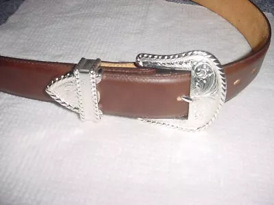 $22.30 • Buy Tony Lama Western Cowboy Leather Belt Men's 40 SIZE BROWN