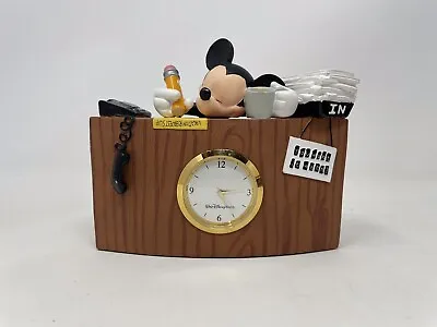 Walt Disney World Mickey Mouse Desk Sleeping Clock WDW Clock Doesn’t Work • $30
