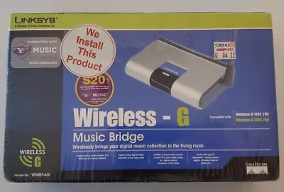 Linksys Wireless-G Music Bridge  NEW  Sealed Box. • $33