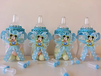 Mickey Mouse | A Set Of 12 Bottles Favors | Baby Shower Decorations | Prize  • $18.99