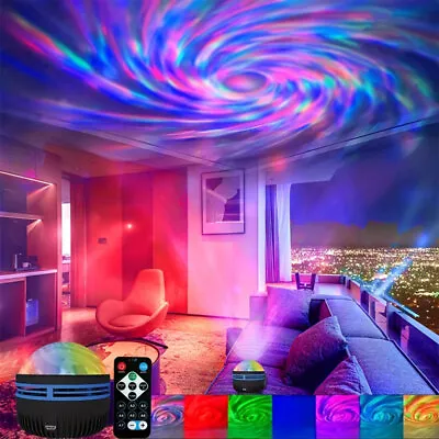 3D Northern Light Galaxy Projector Lamp Aurora Night Light Projection For Kid UK • £8.99