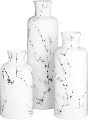White Vase Set - Vases For Decor Perfect For Holding Pampas Grass Dried/Fresh  • $44.99