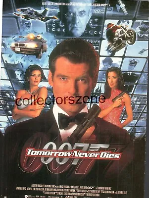 James Bond Tomorrow Never Dies Movie Film Advertising Postcard Unposted • £6