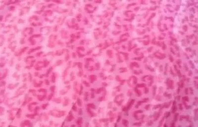 Pink Upholstery Faux Fur Leopard Velboa Fabric 58  Short Pile Wide Fabric  • $14.43