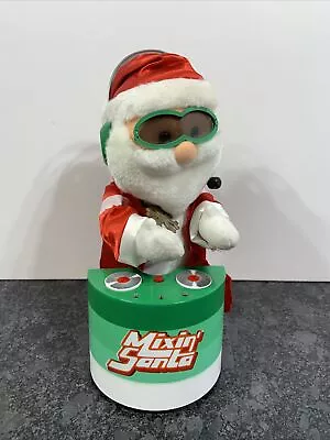 Gemmy 13” Mixin’ Santa Christmas Dancing Musical Animated DJ Singing MP3 Figure • $34.95