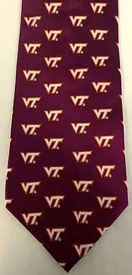 Virginia Tech Hokies 100% Silk Tie NCAA College Basketball Football University  • $14.50
