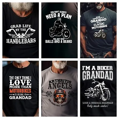 Biker T Shirt Funny Dad Grandad Uncle Brother Sons Of Fathers Day Birthday Gift • £13.99