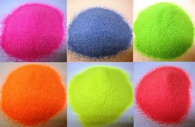 Coloured Sand 6 X Colours Per Pack Fluorescent/ Pastel / Standard 100gm - 500gm • £6.99