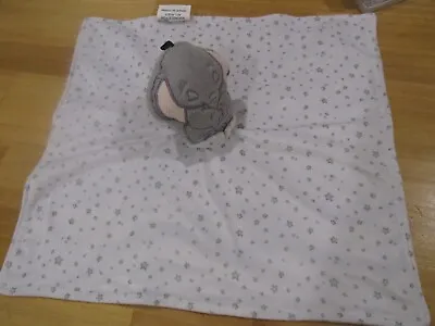 Disney Elephant  Baby Comforter - Sensory Blanket Grey / White  • $15