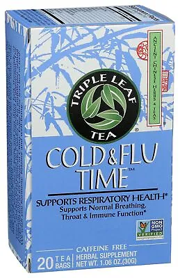 Triple Leaf Tea Chinese Medicinal Tea-Cold & Flu Time 20 Bag • $9.79