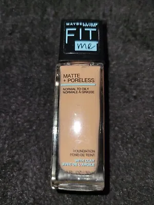 MAYBELLINE FIT ME MATTE+PORELESS NORMAL TO OILY FOUNDATION 1 FL OZ. / 30ml #130 • $7.99