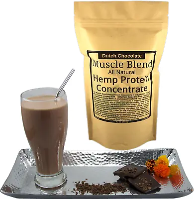 Chocolate Hemp Protein Powder Concentrate Plant Based Vegan 100% Pure Natural • $19.95