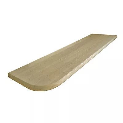 Solid Oak Bottom Bullnose Stair Tread Left Or Right Hand Un-Grooved 22x270x1000m • £51.28