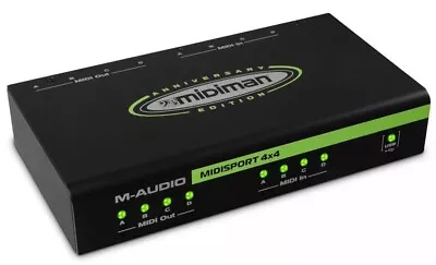 M-Audio MIDISPORT 4x4 Anniversary Edition | 4-in/4-out MIDI Interface MINTY! • $99.95