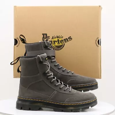 Dr Martens Combs Tech Suede Mens Boots Uk 10 Eu 45 Gunmetal Rrp £109 Oc • £72.50