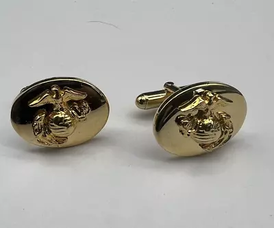 UNITED STATES MARINE CORPS CUFF LINKS Military Eagle Globe And Anchor • $22.99