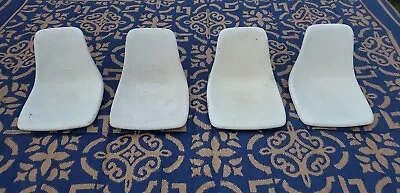 4 Herman Miller Eames Style Fiberglass Side Shell Chair White VINTAGE (L2) • £82