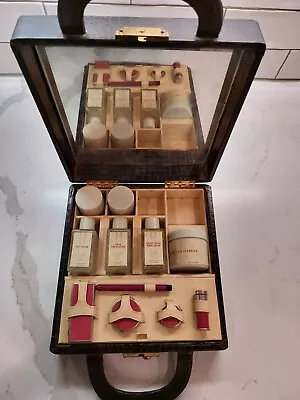 $149.99 • Buy Vtg Charles Of The Ritz Cosmetic Travel Bag Case With Compacts, Bottles, Cleaner