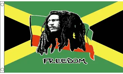 £21.99 • Buy Giant 8ft X 5ft Bob Marley Freedom Reggae Jamaica Polyester Banner Drape Flag