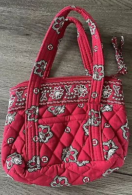 New Quilted Paisley Red Vera Bradley Make Up Bag • $10