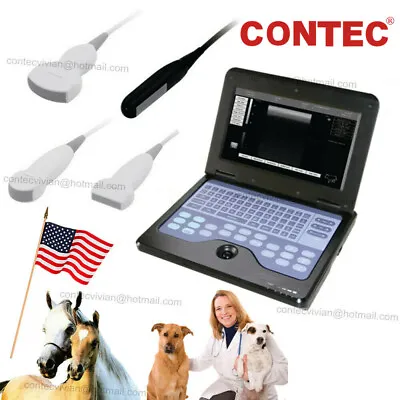 CMS600P2 Vet Veterinary Ultrasound Scanner Portable Laptop Machine For Animal CE • $1649