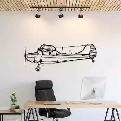 Wall Art Home Decor 3D Acrylic Metal Plane Aircraft USA Silhouette L-19 O1E • £191.09