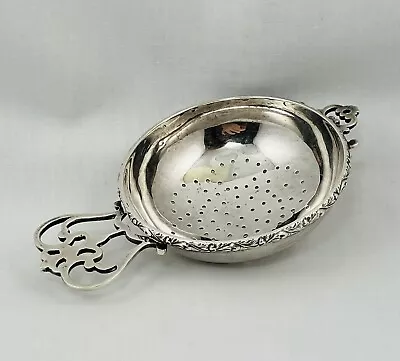 Antique Udall & Ballou Sterling Silver “Over The Cup” Tea Strainer ~ 48 Grams • $134.95