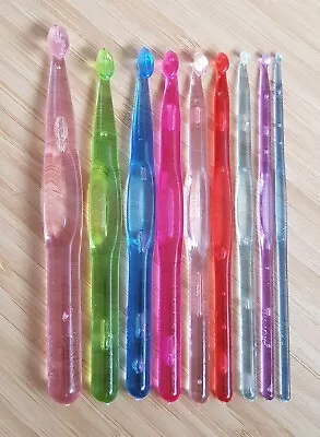 £4.49 • Buy Aluminium Crochet Hooks Set Of 12 Or 14 Knitting Yarn Hook Needles 2mm To 10mm