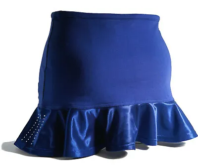 £23.04 • Buy Adidas Missy Elliott Womens Bodycon Peplum Ruffle Hem Bandage Blue Mini Skirt 