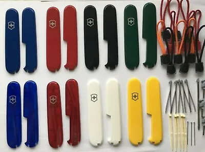 SWISS ARMY KNIFE VICTORINOX 91mm SCALES/HANDLES  PLUS  ACCESSORIES PARTS • $9.80