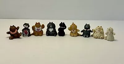 Hallmark Merry Miniatures Purrsonality Cats 1986 Set Of 9 Chuck Lester Taffi Etc • $63